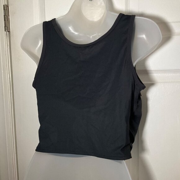 Halara Women's Black Athletic Tank Top Crisscross Design Medium Polyester & Span - Picture 3 of 7